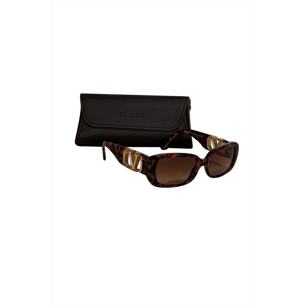 Valentino - Brown & Black Tortoise Sunglasses